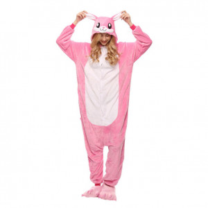 Кигуруми Розовый Кролик M (155-165)